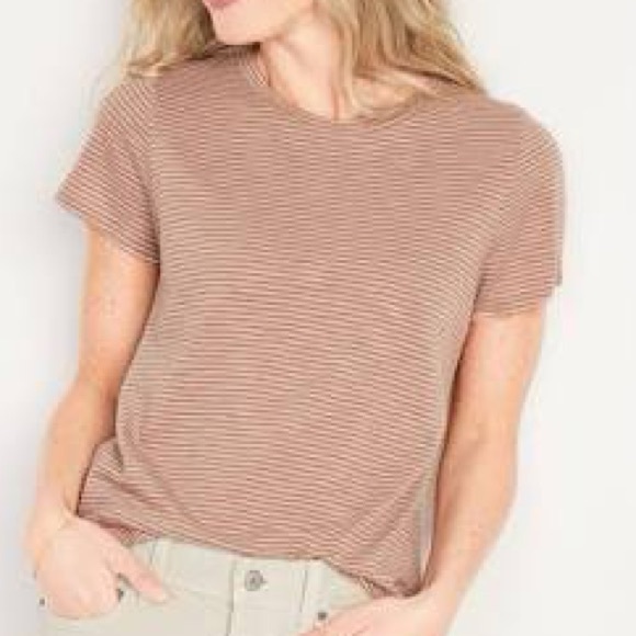 Old Navy Tops - EUC Old Navy Short-Sleeve EveryWear Striped Slub-Knit T-Shirt Size XL